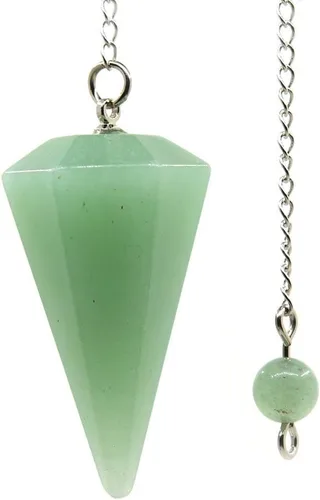 Vista 31 de Justinstones - Dije de piedras preciosas con cristales de roca hexagonales en punta reiki chakra
