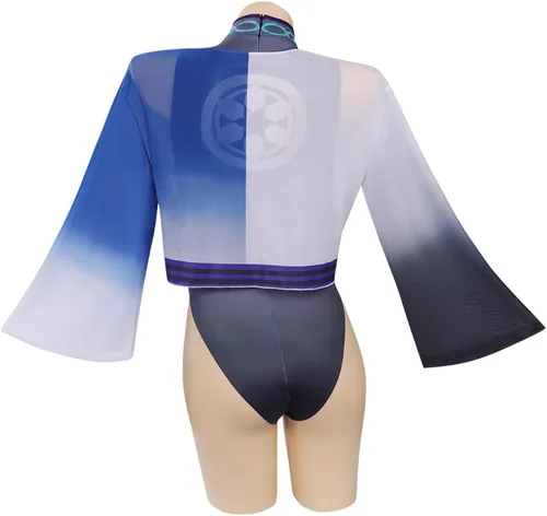 Vista 3 de Alleyon Genshin Impact - Traje de baño para mujer, traje de baño Hu Tao Venti Kazuha Scaramouche Anime Bikini Cosplay