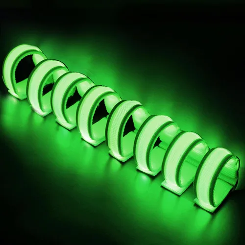 Vista 17 de FANL 8/12/24 PIEZAS Pulseras Brillantes, Pulseras LED para Niños y Adultos, Suministros de Fiesta que Brillan en la Oscuridad para Festival