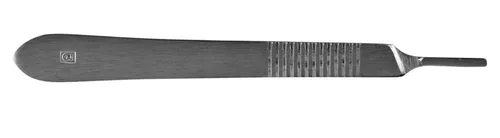 Vista 2 de SE Mango de bisturí de acero inoxidable, mango #3 de 5 pulgadas para uso médico, de laboratorio y pasatiempos, compatible con cuchillas #11 - HN3