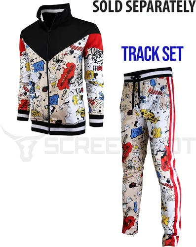 Vista 5 de SCREENSHOT Print TIE DYE Men Premium Streetwear Urban Track Pants - Modern Fit