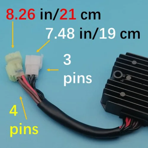 Vista 7 de Regulador de Voltaje Rectificador Compatible con Arctic cat Suzuki VStrom 650 SV1000 SV650 DL650 DL650A 375 400 500 TBX TRV TBX400 TBX500 TRV400