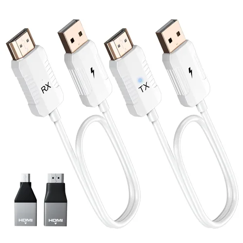Vista 9 de Transmisor y receptor HDMI inalámbricos, decodificación 4K, salida 1080P, extensor inalámbrico HDMI, Plug & Play, soporte de 2.4/5GHz