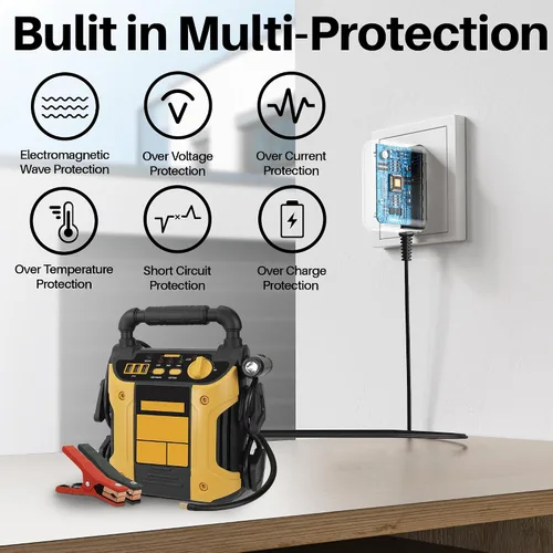 Vista 5 de Cable de alimentación de 12V CC para cargador de batería de arranque de EverStart Maxx Compatible con Ever Start Max J7CCE J7CE 800A 800 pico