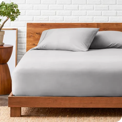 Vista 24 de Bare Home Juego de Sábana Bajera + Fundas de Almohada - Microfibra Ultra-Suave de Lujo 1800 - Doble Cepillado - Bolsillos Profundos - Ajuste Fácil