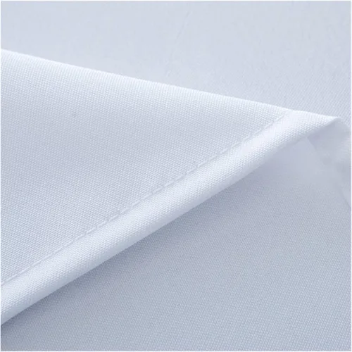 Vista 6 de GRFIT Mantel de color sólido blanco mantel de mesa de moda para comedor, mantel liso para mesa rectangular (color blanco, tamaño: 35.4 x 82.7 in)