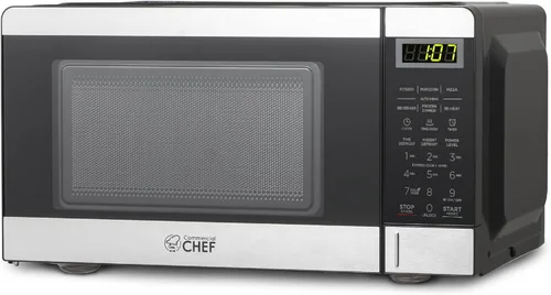 Vista 10 de Commercial Chef 0.6 Cu. Ft. Countertop Microwave Oven, CHM660B, Black Negro
