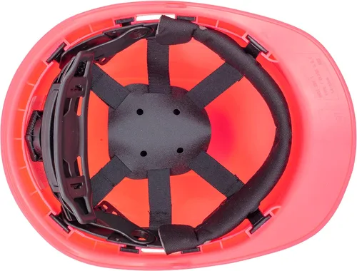 Vista 7 de Casco duro OSHA de color sólido sin ventilación estilo gorra con suspensión de 6 puntos