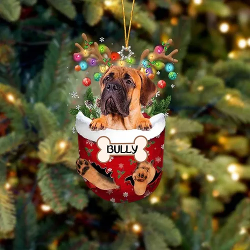 Vista 164 de IZI POD Affenpinscher Adorno de Navidad personalizado para perro, adorno de bolsillo de nieve para perro para árbol de Navidad, adorno acrílico