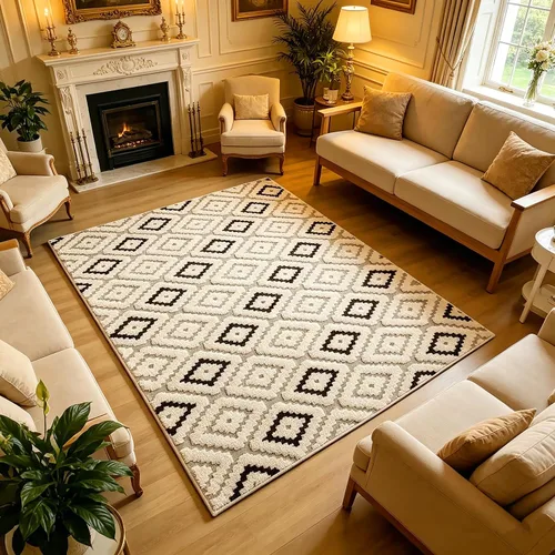 Vista 52 de UKELER Tapete antideslizante para puerta, alfombras de acento modernas para entrada, estilo romántico campestre americano, alfombras de algodón