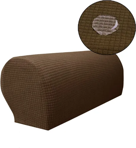 Vista 13 de Fundas repelentes al agua para reposabrazos de sofá, tela elástica de elastano, antideslizante, protector de muebles, fundas para sillón reclinable