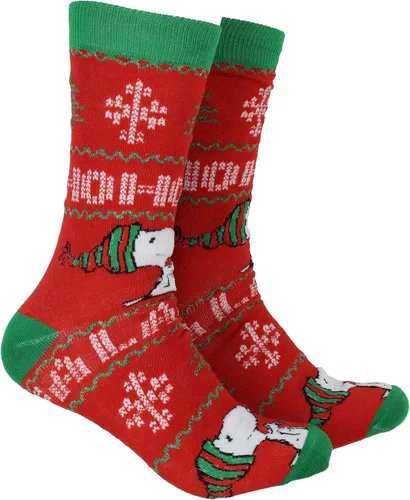 Vista 3 de Cacahuetes Snoopy Holiday 2 Pack de calcetines adultos