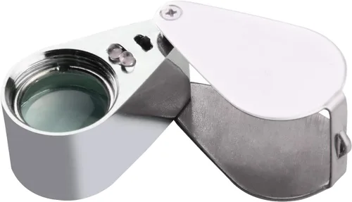 Vista 2 de Jewelers Loupe 30X, lupa de construcción de metal y vidrio óptico