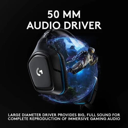 Vista 3 de Logitech G Paquete de auriculares para juegos 432 y mouse para juegos G502 Hero