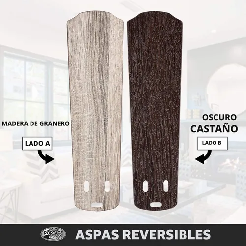 Vista 5 de Portage Bay 51442 Miller Park Ventilador de techo, 44, bronce