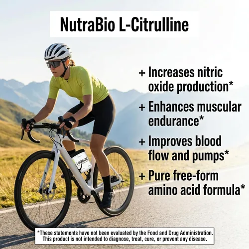Vista 8 de NutraBio L-citrulina, aminoácido de forma libre, 5.3 oz (150 g)
