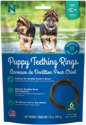 Vista 17 de N-Bone Anillo de dentición para cachorros de 3 anillos, sabor a pollo