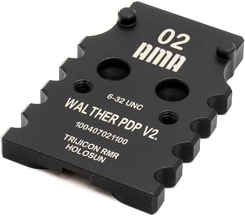 Vista 10 de Placa adaptadora Super Grip para Walther PDP V2, serie F compatible con Trijicon, Holosun, Leupold, Shield, Docter
