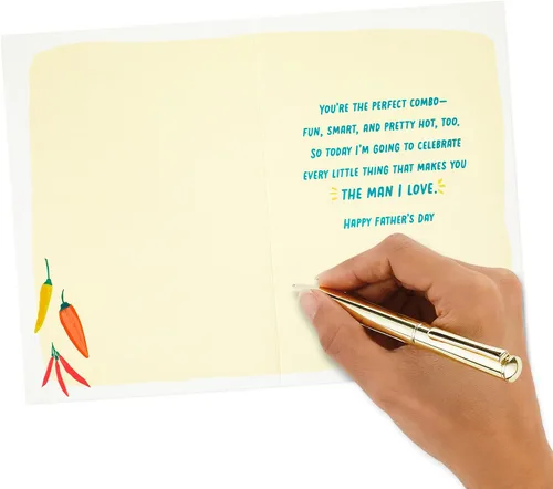 Vista 5 de Hallmark Tarjeta del día del padre para marido o novio (un papá caliente)