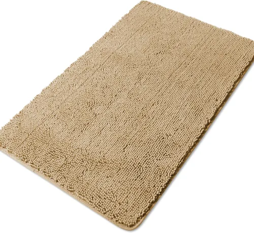 Vista 277 de Yeaban Alfombra de pasillo de baño de 24 x 72 pulgadas, antideslizante, alfombra de baño larga de felpilla gruesa, absorbente y lavable, alfombra