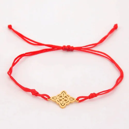Vista 4 de EUEAVAN Pulsera de alambre de jade con nudo celta concéntrico, círculos florales, amuleto de nudo de bruja, brazalete vikingo, símbolos Wiccanos