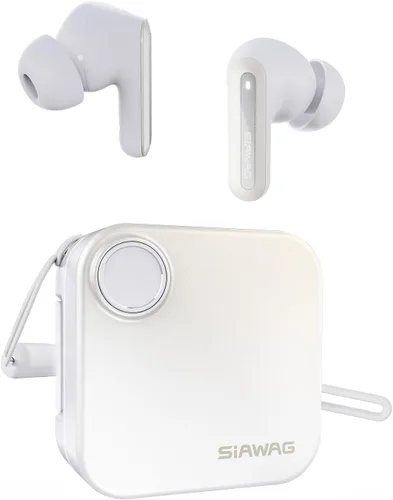 Vista 10 de Auriculares Bluetooth 5.4 inalámbricos 2 en 1 funda y soporte para teléfono con cancelación de ruido, potentes graves intrauditivos, Bluetooth 70H