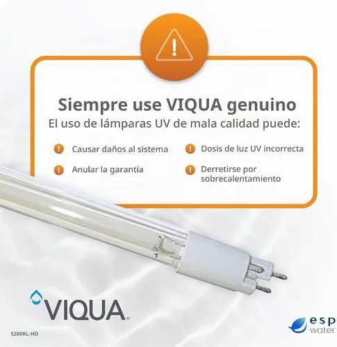 Vista 7 de Viqua Lámpara UV de repuesto S200RL-HO para sistema VH200