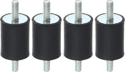 Vista 8 de X AUTOHAUX 4 unids M4 coche anti vibración goma aislador amortiguador 0.394x0.394 in caucho bobina montaje amortiguador montajes para compresores