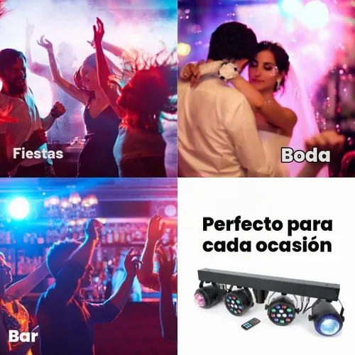 Vista 4 de MUSYSIC Kit de espectáculo de luz LED, paquete de iluminación de brillo de escenario con soporte de luz, barra LED y brillo de fiesta, soporte