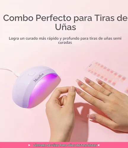 Vista 3 de MelodySusie P-Art04 - Lámpara de uñas UV/LED de bolsillo para tiras semicuradas