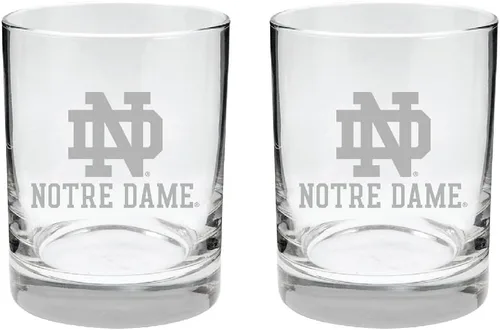 Vista 33 de Alabama - Juego de 2 vasos de cristal grabado satinado de 2 caras Marea carmesí de Alabama