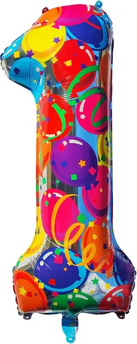 Vista 10 de Globos del número 0, globos arcoíris cero para decoraciones de cumpleaños de 10, 40 pulgadas, globos de neón grandes números 20, globos iridiscentes