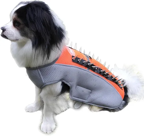 Vista 10 de Chaleco de enfriamiento para perro, arnés de verano para pequeño, mediano, reflectante, sin tirones, con asa y protección contra picos