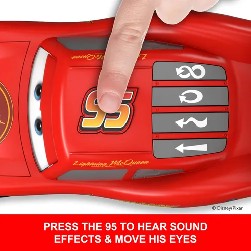 Vista 4 de Mattel Disney y Pixar Cars escena de acción Rayo McQueen Coche de juguete