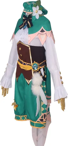 Vista 2 de Genshin Impact Venti - Trajes de cosplay para mujer lindos trajes de Halloween Blanco