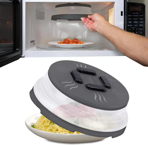 Vista 11 de HOVER COVER Cubierta magnética para salpicaduras de microondas, plegable