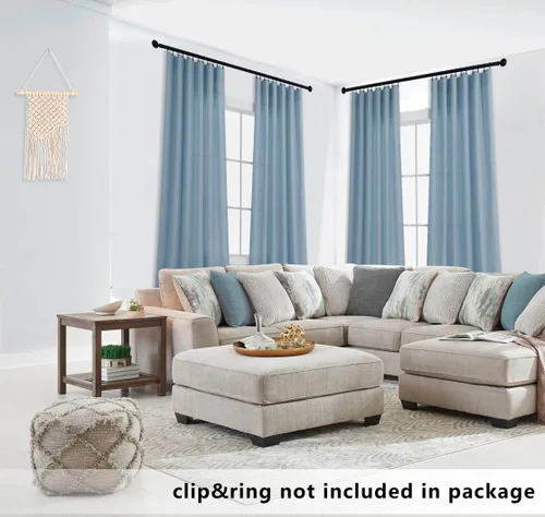 Vista 129 de KOUFALL Juego de 2 cortinas de puerta francesa, cortinas de lino para puerta/ventana, cortina transparente boho para cristal lateral delantero