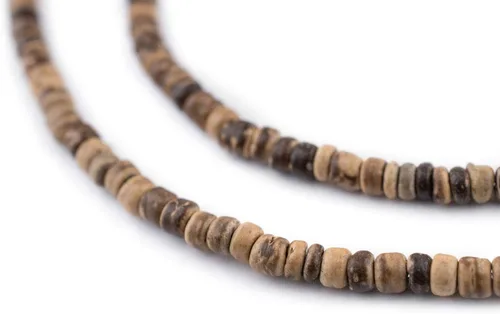 Vista 7 de The Bead Chest Cuentas de coco natural blanco (0.157 in)