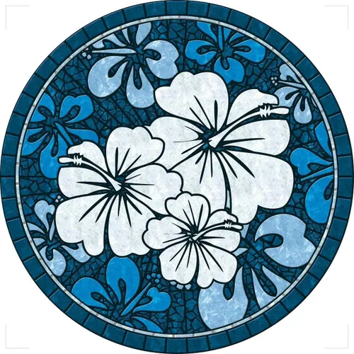 Vista 13 de Arte decorativo para piscina, tapete de piscina, más de 50 diseños, fácil de instalar y quitar