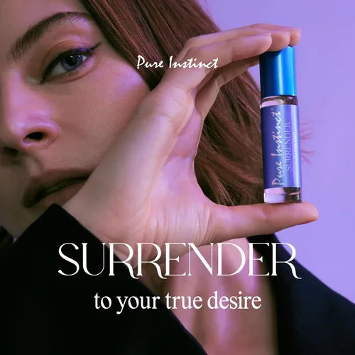 Vista 3 de Pure Instinct SURRENDER Roll-On The Original - Perfume de aceite corporal con infusión de feromonas EdP Perfume – para mujer – Preparado para la TSA
