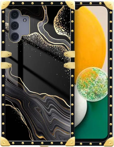 Vista 170 de Funda compatible con Samsung Galaxy A03S 4G, TPU suave de lujo y parte trasera de policarbonato duro para niñas y mujeres, funda protectora a prueba