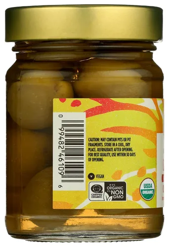 Vista 5 de Whole Foods Market, Aceitunas rellenas de ajo orgánico, 4.23 oz
