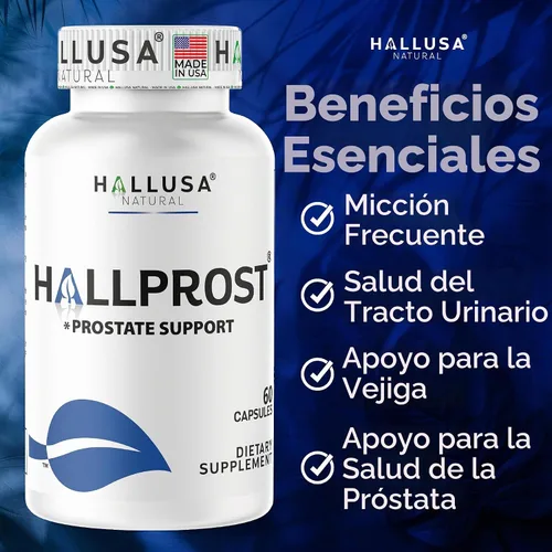 Vista 7 de Hallusa Natural Próstata Inflamada - Prostatitis - Pastillas para la próstata - HALLPROST 60 CAPSULAS
