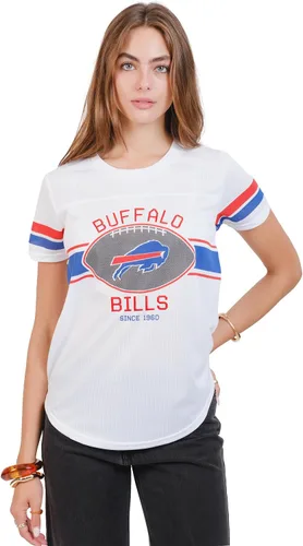Vista 31 de Ultra Game Women's NFL Official Soft Mesh Varsity Stripe T-Shirt