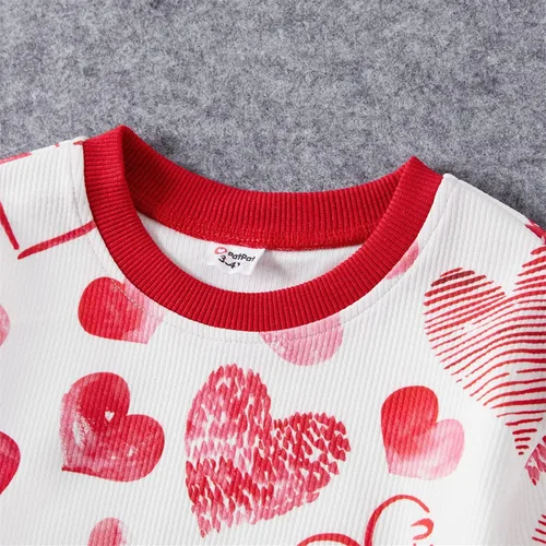 Vista 2 de PATPAT Conjunto de sudadera de leopardo para mamá e hija, mamá e hija, mamá y yo, ropa a juego, Gris