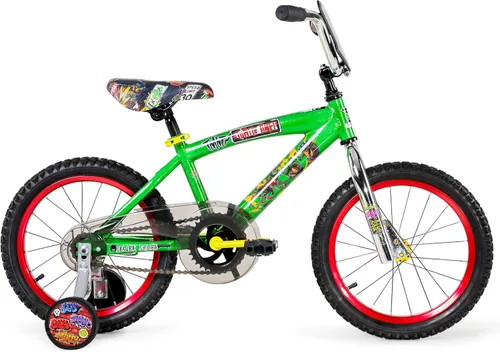 Vista 9 de Dynacraft Teenage Mutant Ninja Turtles Bicicleta para Niños Varones de 5 a 7 años – Bicicleta para niños principiantes con ruedas de entrenamiento