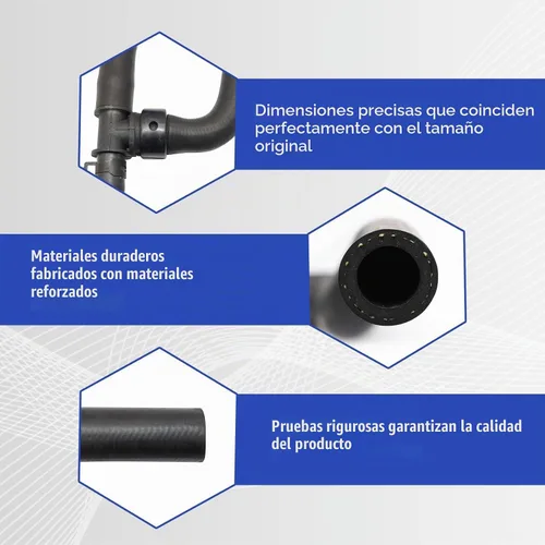 Vista 5 de FZJDSD Kit de manguera de calentador con T para Dodge Journey 2.4L 2008-2020 5058437AK
