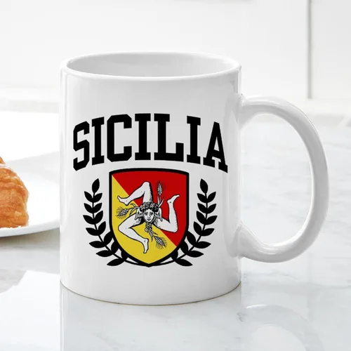 Vista 6 de CafePress Sicilia Mug - Taza de café de cerámica (11.0 fl oz)