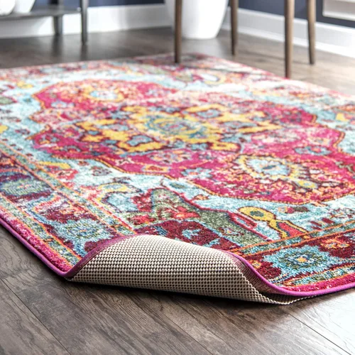Vista 5 de nuLOOM Beau Comfort - Almohadilla estándar para alfombra, 2 x 4, color blanco