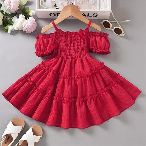 Vista 3 de Vestidos de princesa de fiesta para niñas pequeñas de 18 meses a 8 años